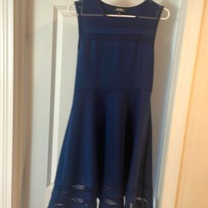 Beautiful, navy blue knee length dress